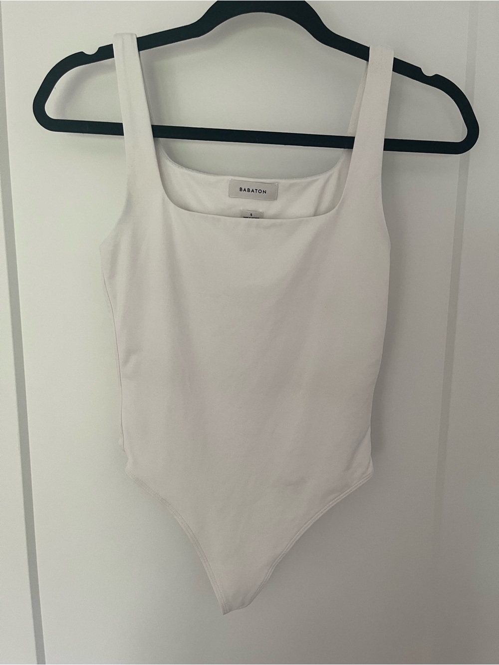 Babaton White Contour Tank Bodysuit